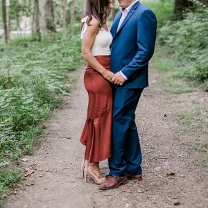 Free people satin skirt